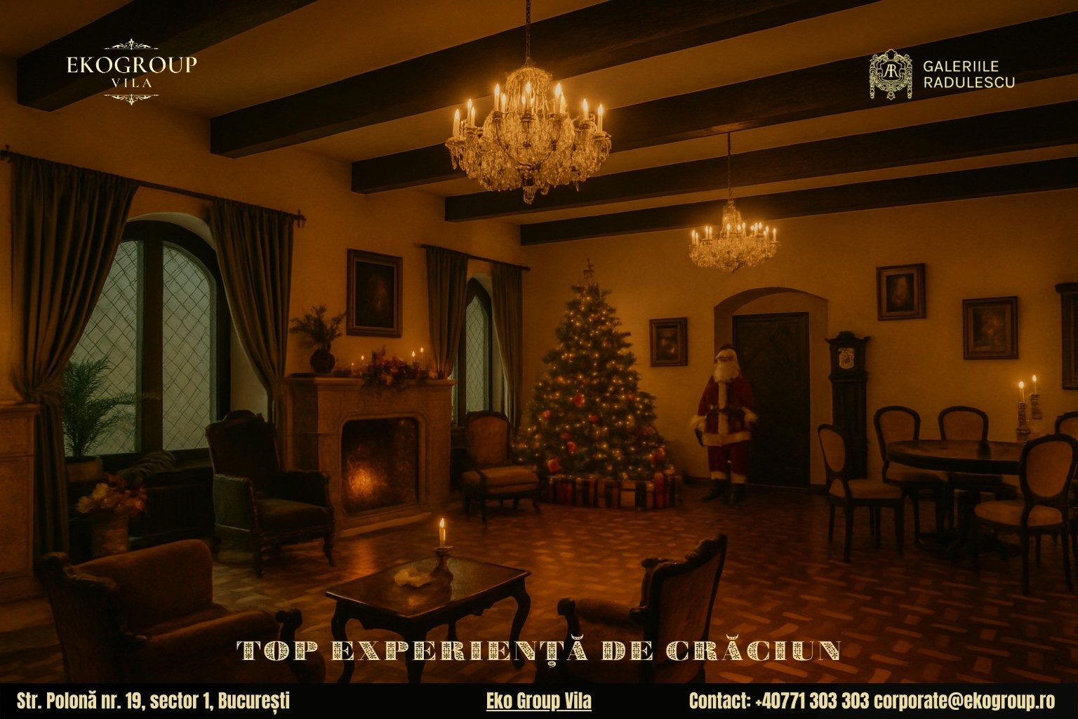 Evenimente de Crăciun București: O Călătorie În Timp la Crăciunul Anilor ’30 la Eko Group Vila 6 Evenimente de Crăciun București: O Călătorie În Timp la Crăciunul Anilor ’30 la Eko Group Vila